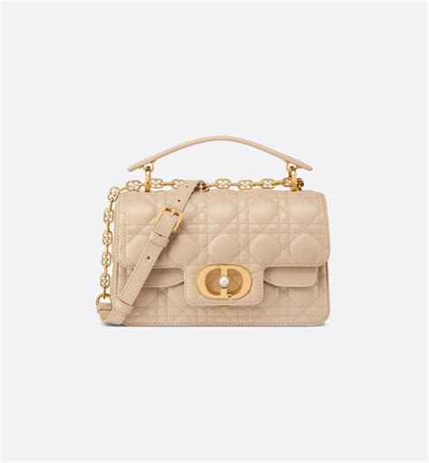 dior handles|Small Dior Jolie Top Handle Bag Beige Cannage Tweed .